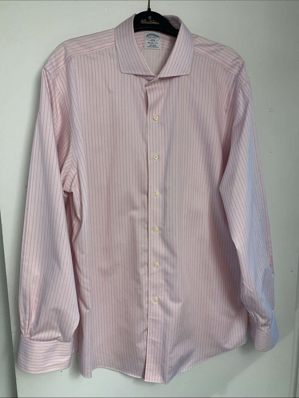 Brooks Brothers Light Pink Pinstripe Dress Shirt